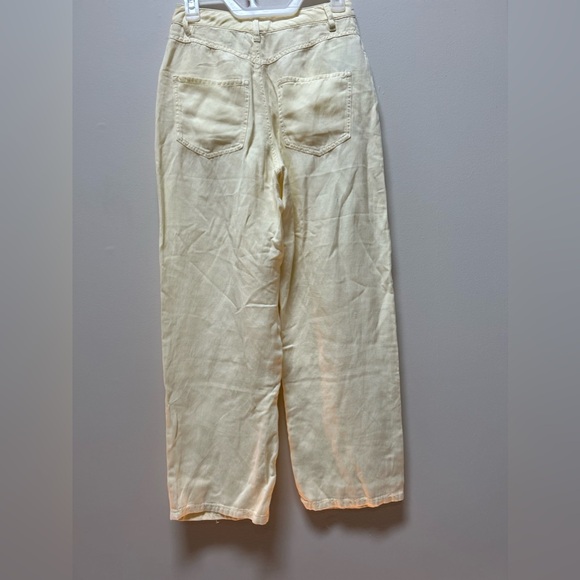 Mango pale yellow cotton like pants - Picture 4 of 5